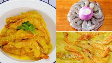 不用去餐廳，在家也能吃到東南亞菜，懶人版的咖喱蝦
