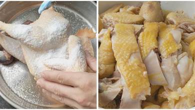 整雞這樣吃，一抹二醃三入鍋，教你客家鹽水雞，鹹香獨特，比鹽焗雞還香！