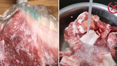 解凍肉最忌直接用水泡，教你2個竅門，10分鐘快速解凍，新鮮如初