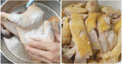 4斤雞1抹2醃3入鍋，教你客家鹽水雞，鹹香獨特，比鹽焗雞還香
