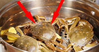 蒸螃蟹，用冷水蒸還是熱水蒸？區別很大，做對了蟹腿不掉蟹黃不流