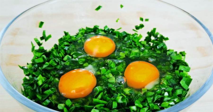 韭菜最好吃做法，打3個雞蛋，不炸不炒，比大魚大肉還好吃！