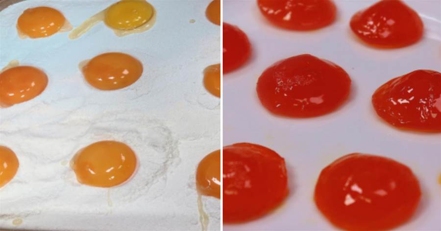 面粉倒進鴨蛋里，奶奶30年的咸蛋黃做法，從小吃到大也不膩